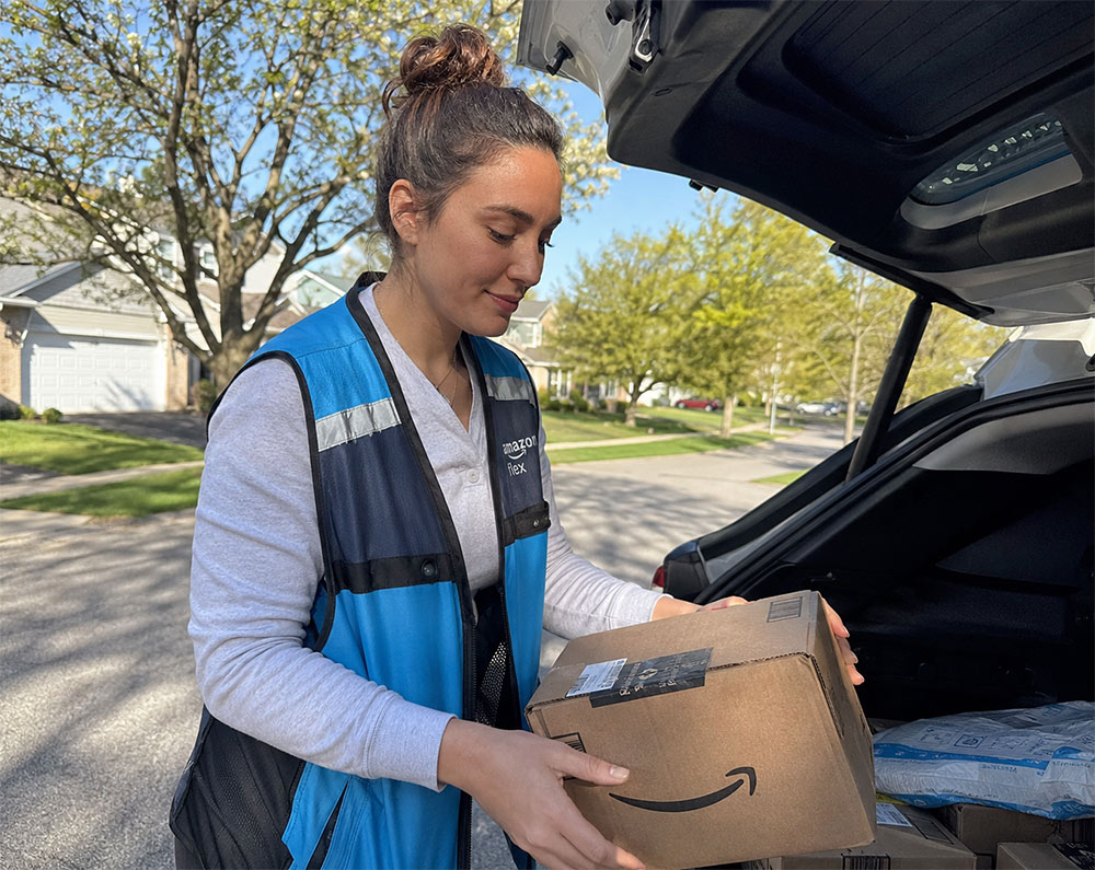 amazon flex delivery woman