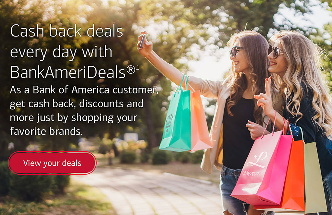 bank amerideals cash back