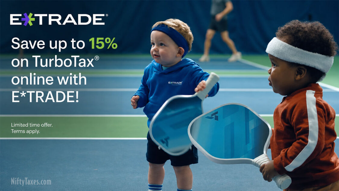 etrade ad turbotax discount