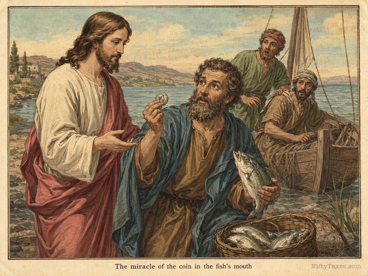 jesus miracle coin fish mouth tax