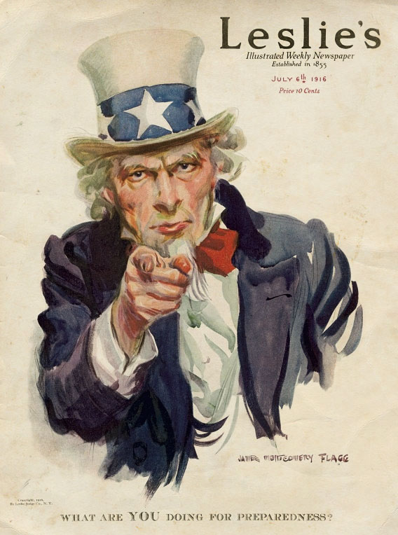 leslies uncle sam cover 1916