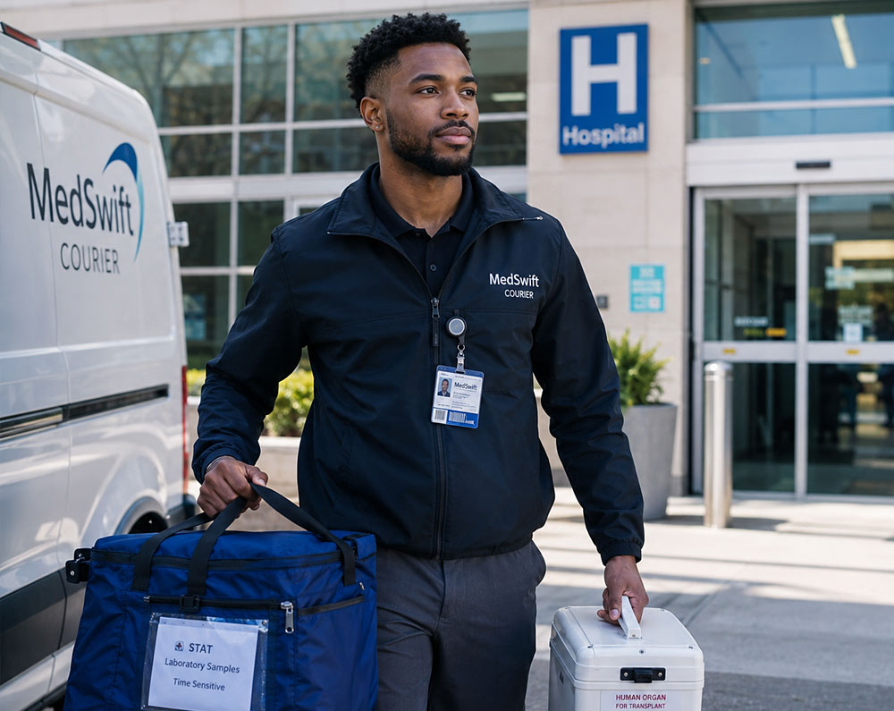 medical courier hospital delivery