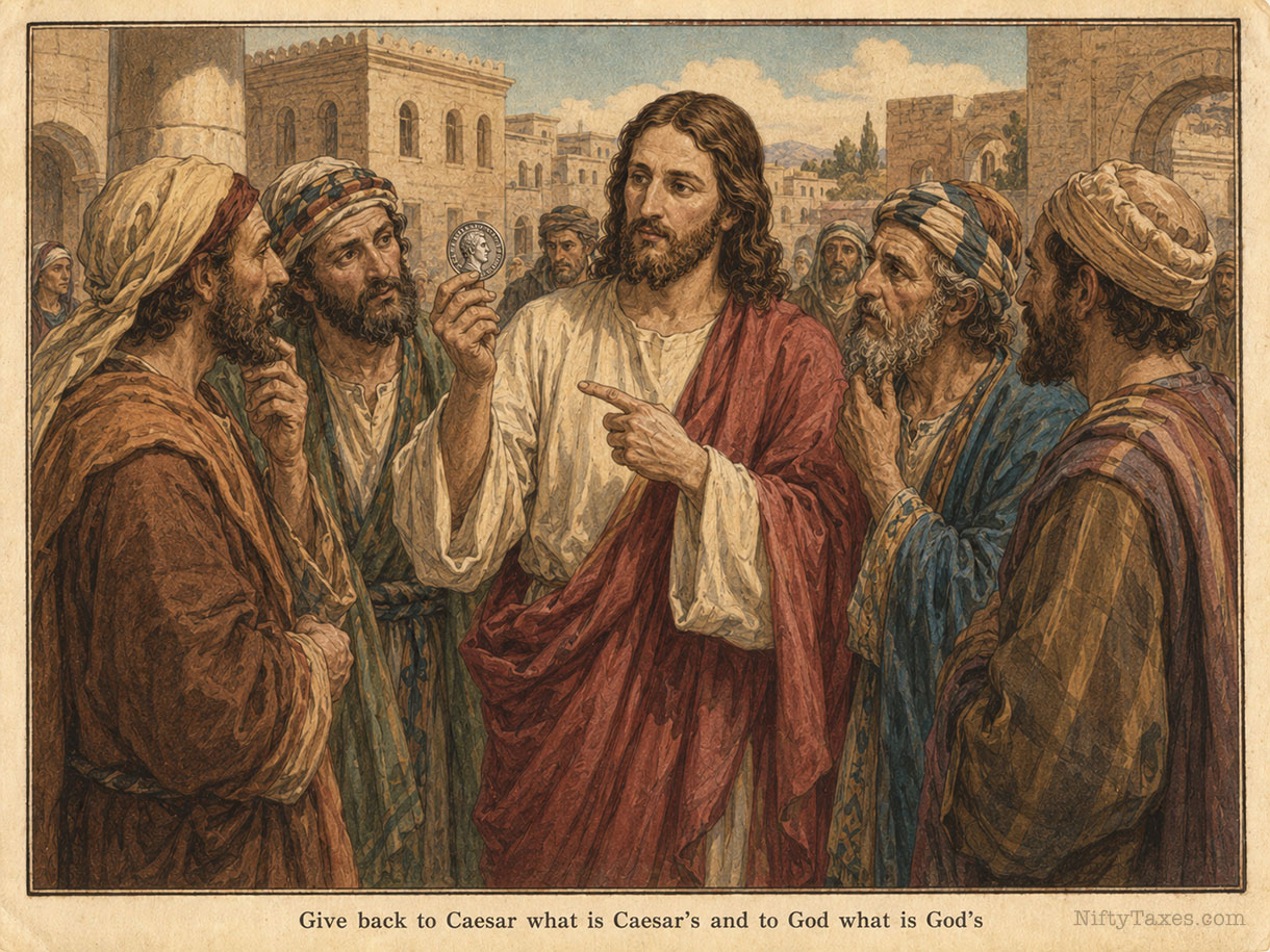 render unto caesar jesus taxes