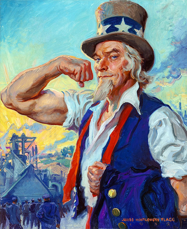 uncle sam painting james flagg
