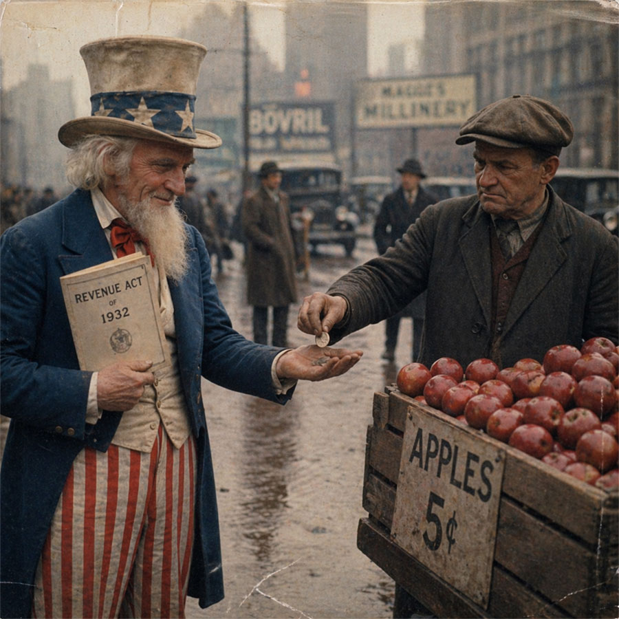 uncle sam revenue act 1932