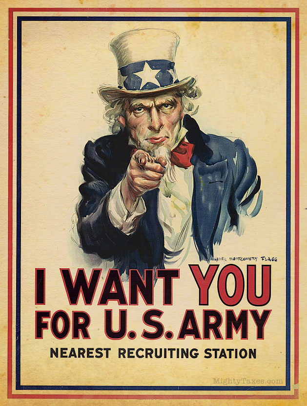 uncle sam us propaganda poster original